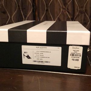 Aquazzura Goddess Black Sandals size 10.5 women.